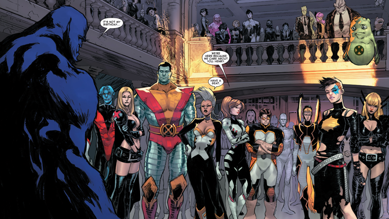 Illustration for article titled Uncanny X-Men Ends With a Bang—and Finally Deals With Iceman's Sexuality